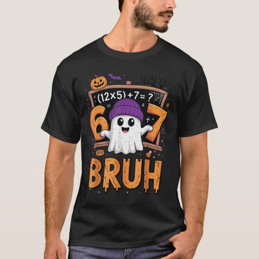 67 数学教師ハロウィンコスチューム 数学 Tシャツ (正面)