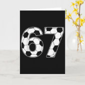 67 日の学校教師生徒サッカー カード (黄色い花)