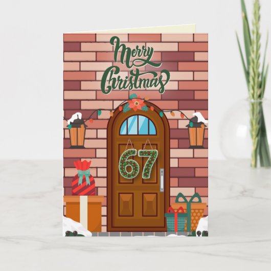 67 楽しいクリスマス カード (正面)