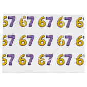 67 無意味な黄色と紫 ラージペーパーバッグ (裏面)