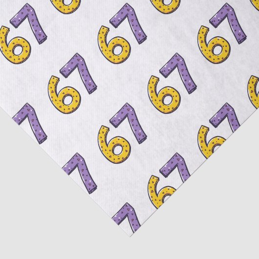 67 無意味な黄色と紫 薄葉紙 (詳細)
