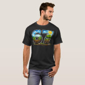 67 自然の風景 地球の日 景観 川 Tシャツ (正面フル)