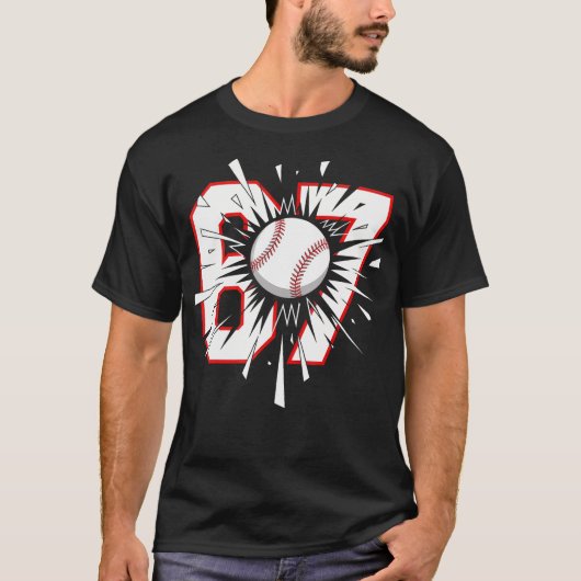 67 野球 シックス セブン 6 7 メーム Tシャツ (正面)
