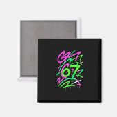 67 隠れたミームトレンド Gen Z アルファ世代 マグネット (正面/裏面)