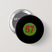 67 隠れたミーム トレンド Gen Z Alpha シックス セブン 6 7 缶バッジ (正面&裏面)
