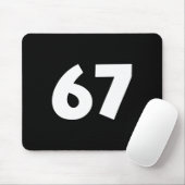 67 面白い数字 6 7 ミーム 学校 ティーン キッズ マ マウスパッド (マウス)