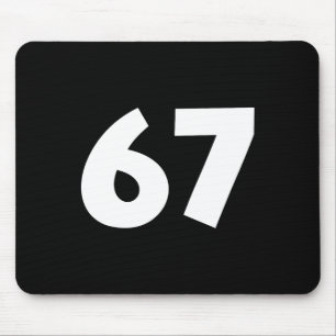 67 面白い数字 6 7 ミーム 学校 ティーン キッズ マ マウスパッド