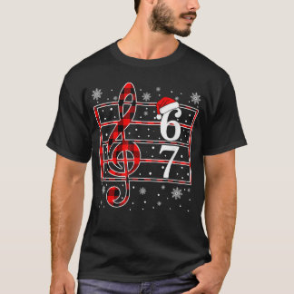 67 音楽 ミーム スラング ミュージシャン サンタ 教師 音楽 Tシャツ