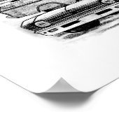 67、63、69ノバ – BW no 縁ど ポスター (角)