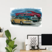 67、68、69カマロスプリント ポスター (ホームオフィス)