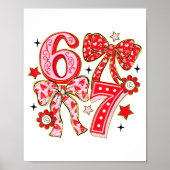 67 6 7 バレンタインデー ミーム コケッティー リボン ポスター (正面)