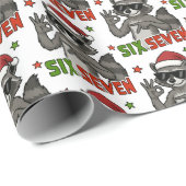 67 6 7 Christmas Six Seven meme ラッピングペーパー (ロールコーナー)