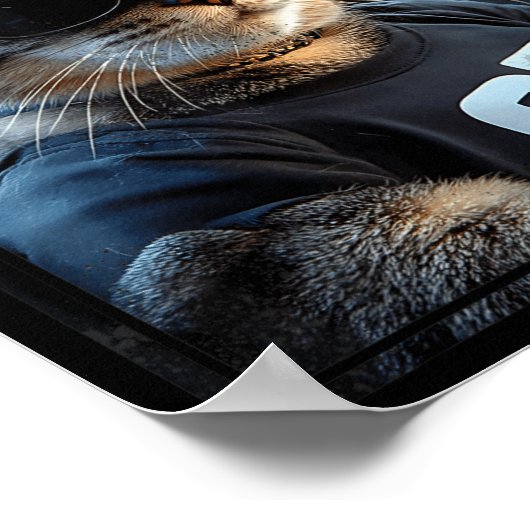 67 And Still Cool Funny Birthday Meme Cat ポスター (角)