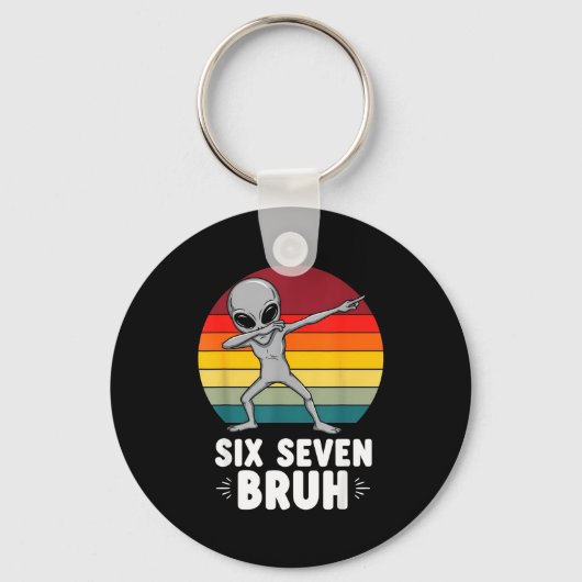 67 Animals Funny 67 Brainrot Youth Kids Alien 67 キーホルダー (正面)