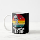 67 Animals Funny 67 Brainrot Youth Kids Alien 67  コーヒーマグカップ (左)