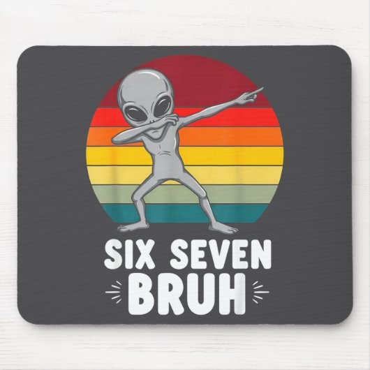 67 Animals Funny 67 Brainrot Youth Kids Alien 67  マウスパッド (正面)