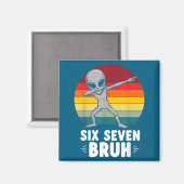 67 Animals Funny 67 Brainrot Youth Kids Alien 67  マグネット (正面/裏面)