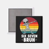 67 Animals Funny 67 Brainrot Youth Kids Alien 67 マグネット (正面/裏面)