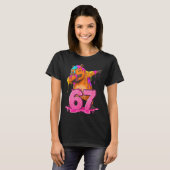 67 Animals Funny 67 Brainrot Youth Kids Capybara 6 Tシャツ (正面フル)