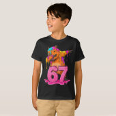 67 Animals Funny 67 Brainrot Youth Kids Capybara 6 Tシャツ (正面フル)