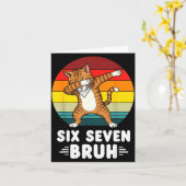 67 Animals Funny 67 Brainrot Youth Kids Cat 67  カード (黄色い花)