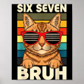 67 Animals Funny 67 Brainrot Youth Kids Cat 67  ポスター (正面)