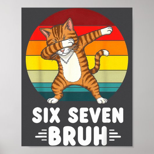 67 Animals Funny 67 Brainrot Youth Kids Cat 67  ポスター (正面)