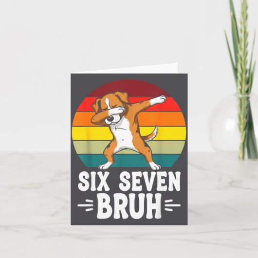 67 Animals Funny 67 Brainrot Youth Kids Dog 67  カード (正面)