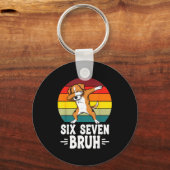 67 Animals Funny 67 Brainrot Youth Kids Dog 67  キーホルダー (正面)