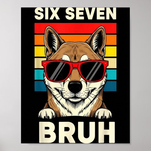 67 Animals Funny 67 Brainrot Youth Kids Dog 67  ポスター (正面)