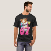 67 Animals Funny 67 Brainrot Youth Kids Hamster 67 Tシャツ (正面フル)