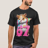 67 Animals Funny 67 Brainrot Youth Kids Hamster 67 Tシャツ (正面)