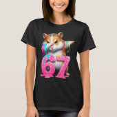 67 Animals Funny 67 Brainrot Youth Kids Hamster 67 Tシャツ (正面)