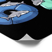 67 Animals Funny 67 Brainrot Youth Kids Shark 67  ポスター (角)