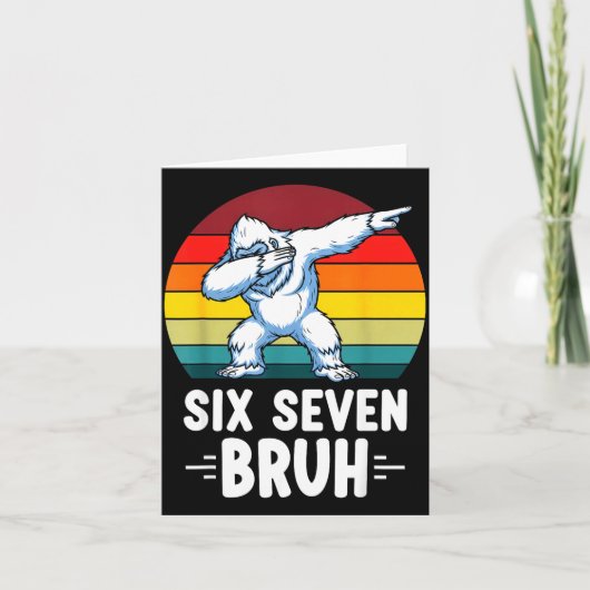 67 Animals Funny 67 Brainrot Youth Kids Yeti 67 カード (正面)