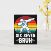 67 Animals Funny 67 Brainrot Youth Kids Yeti 67 カード (黄色い花)