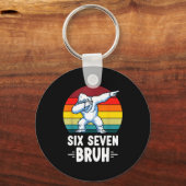 67 Animals Funny 67 Brainrot Youth Kids Yeti 67  キーホルダー (正面)