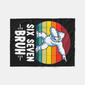 67 Animals Funny 67 Brainrot Youth Kids Yeti 67  フリースブランケット (正面(横))