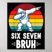 67 Animals Funny 67 Brainrot Youth Kids Yeti 67  ポスター (正面)