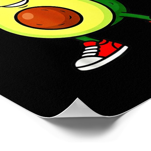 67 Avocado 6 7 Funny Cool Six Seven Meme Cartoon B ポスター (角)