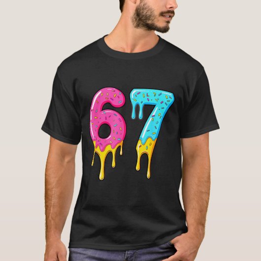 67 Baseball 101 Apparel Youth Drip Meme  Tシャツ (正面)