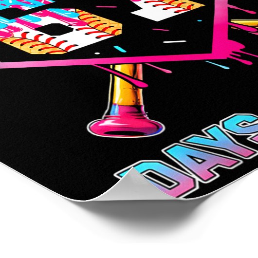 67 Baseball Ice Cream Drip Six Seven Meme Teachers ポスター (角)