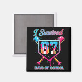 67 Baseball Ice Cream Drip Six Seven Meme Teachers マグネット (正面/裏面)