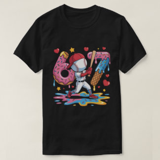 67 Baseball Meme Sweet Drip Art Donut and Ice Crea Tシャツ