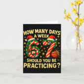 67 Basketball Christmas Funny Practice Meme Gift  カード (黄色い花)