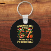 67 Basketball Christmas Funny Practice Meme Gift キーホルダー (正面)