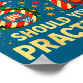 67 Basketball Christmas Funny Practice Meme Gift  ポスター (角)
