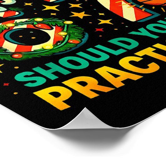 67 Basketball Christmas Funny Practice Meme Gift ポスター (角)