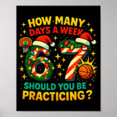67 Basketball Christmas Funny Practice Meme Gift ポスター (正面)