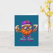 67 Basketball Drip Six Seven Funny Meme Gen Alpha  カード (黄色い花)